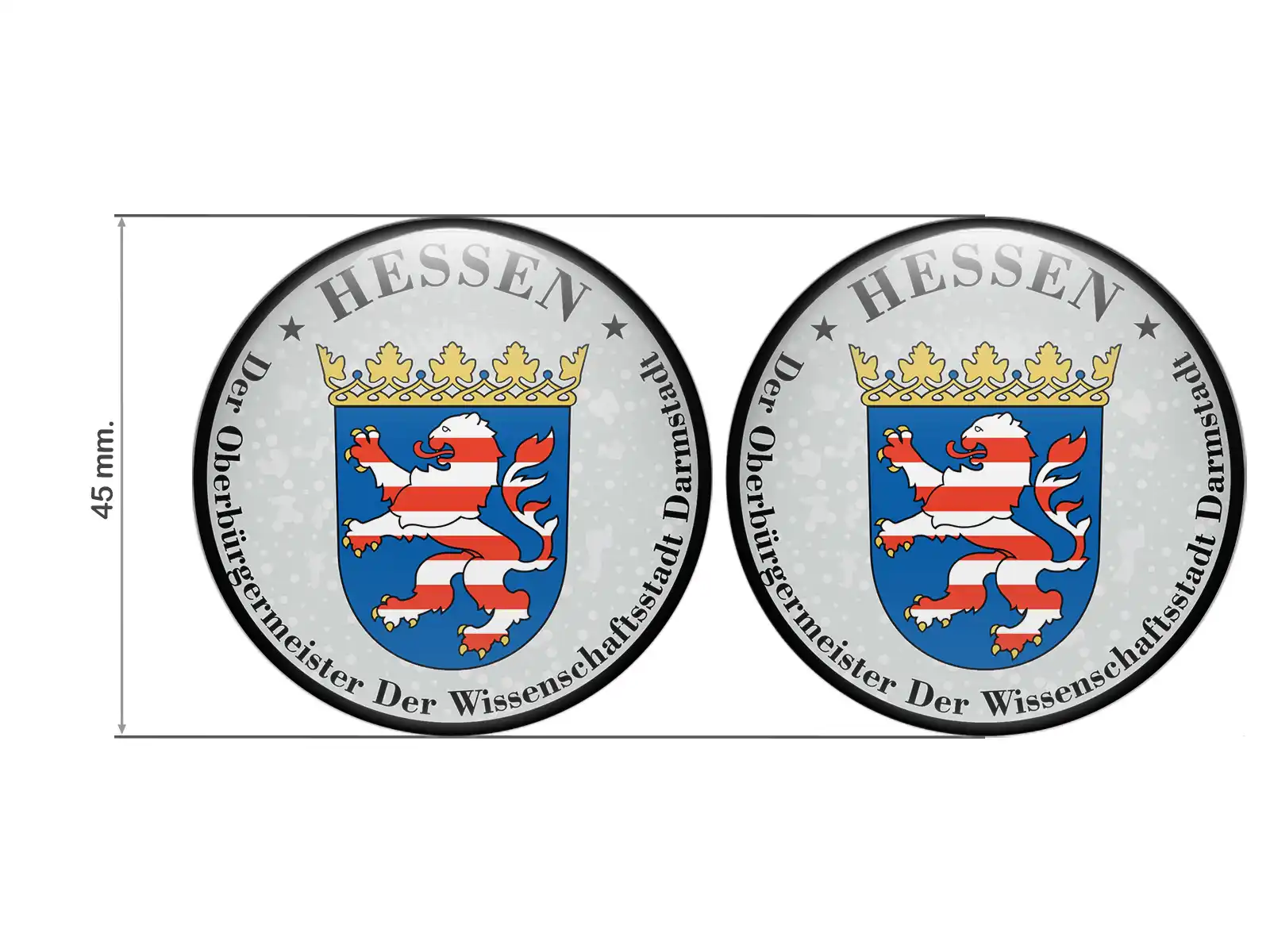 Aufkleber TUV Der Oberbürgermeister Der Wissenschaftsstadt Darmstadt Nummernschild plakette